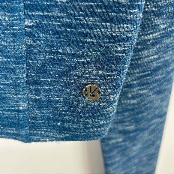 Buffbunny Collection Stylish Blue Long Sleeve Crop Top Size XS - Picture 7 of 9